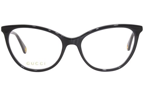 Gucci GG1079O 001 Eyeglasses Women's Black Full Rim Cat 